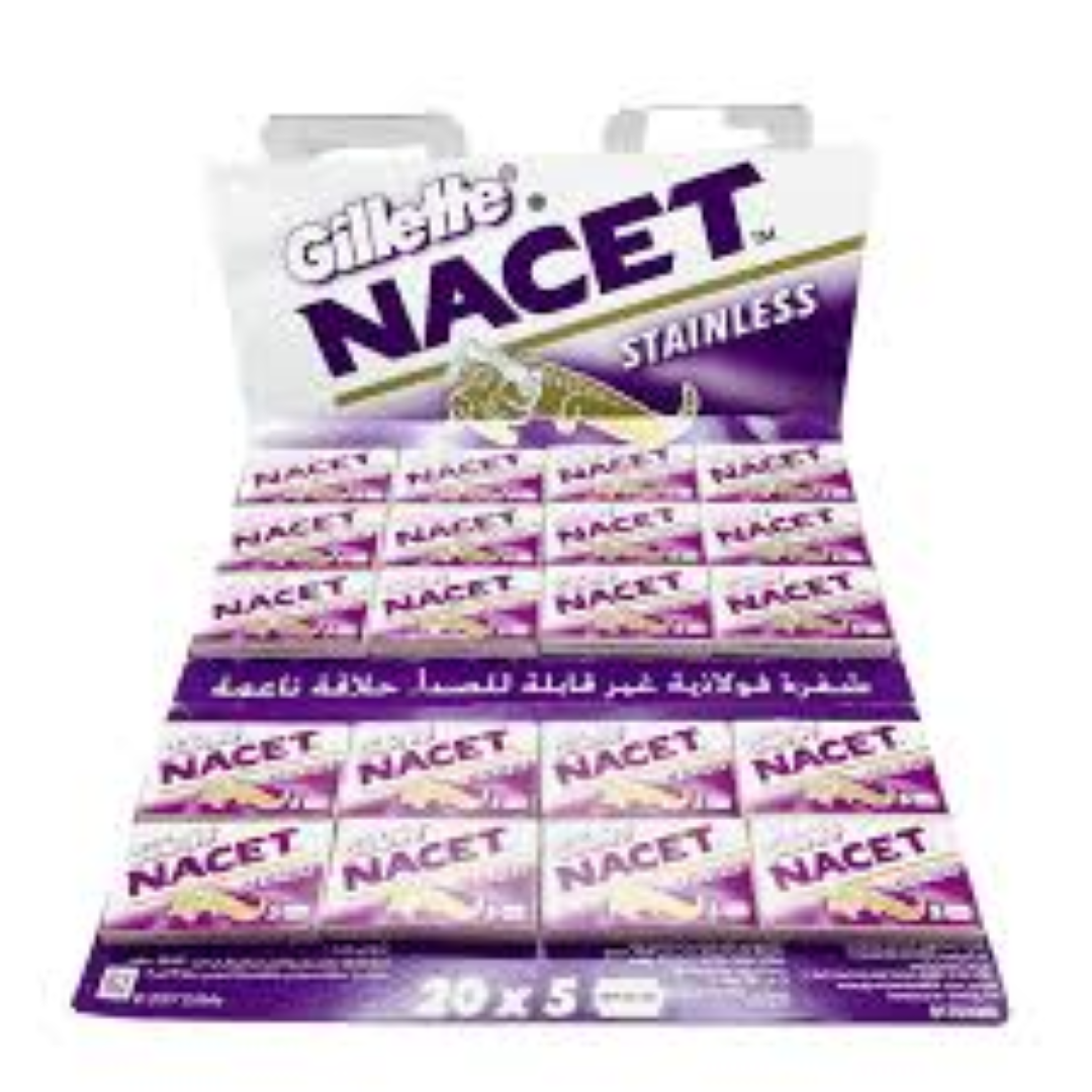 GILLETTE NACET STAINLESS 5'S
